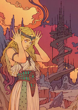 Fantasy Woman in Ancient Attire