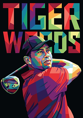 Tiger Woods Pop Art