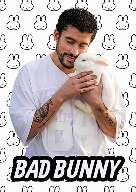 Bad Bunny with a White Rabbit