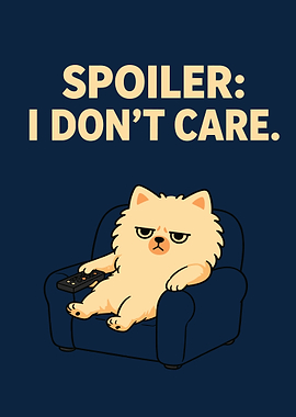 Funny Cat on Couch with Remote
