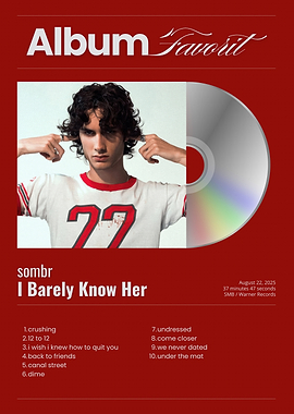 Album Cover with Man and CD