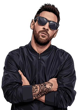 Lionel Messi Digital Art Portrait