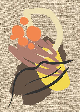 Abstract Shapes on Textured Background