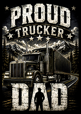 Proud Trucker Dad