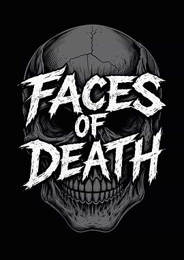 Faces of Death Skull Text Art