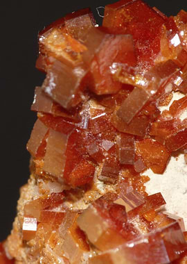 Vanadinite — Red Fire Crystal Macro