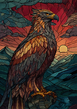 Majestic Eagle at Sunset