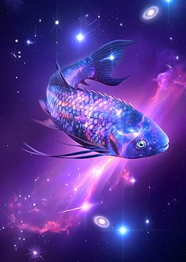 Cosmic Fish in Nebula