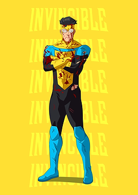 Bloody Invincible Standing Confidently