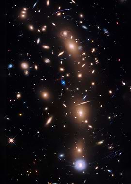 Deep Space Galaxy Cluster