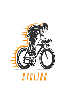 Cyclist In Motion