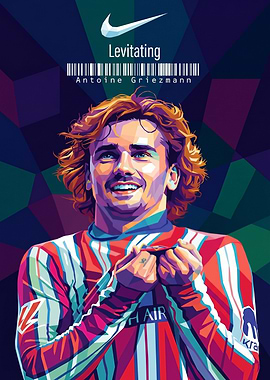 Antoine Griezmann Pop Art Portrait
