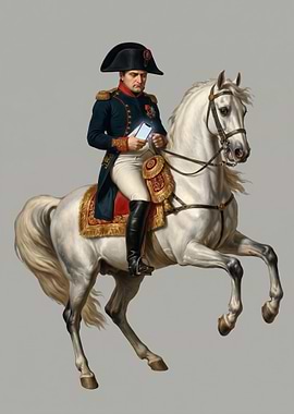 Napoleon on Horseback with Smartphone