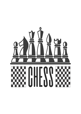 Chess Pieces And Word Art