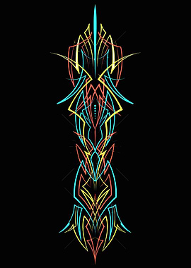 Pinstripe Art Decal