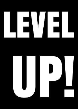 Level Up Text Art