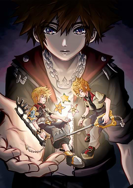 Kingdom Hearts Sora and Roxas
