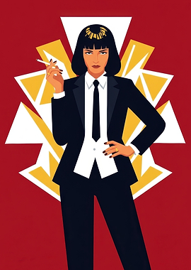 Mia Wallace Pulp Fiction Poster