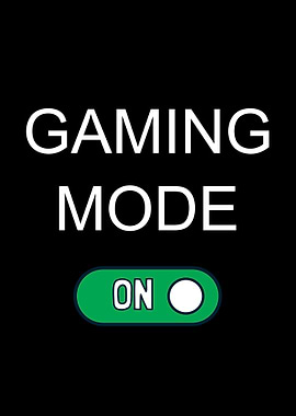 Focus Gaming Mode On, For Gamer And Mom & Dad, Video Game Wall Art Decor