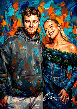 alex warren in Abstract Style