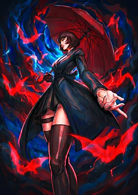 Mina The Vampire Deadlock Illustration