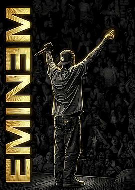 Eminem Performing on Stage