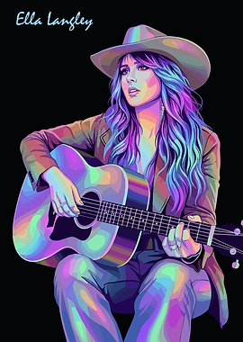 Ella Langley with Guitar