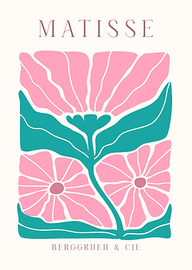 Matisse | Three Summer Pink Flowers