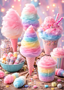 Whimsical Cotton Candy Assortment
