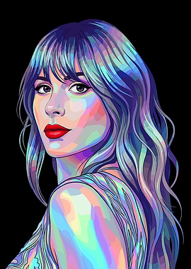 Colorful Portrait of a Ella Langley