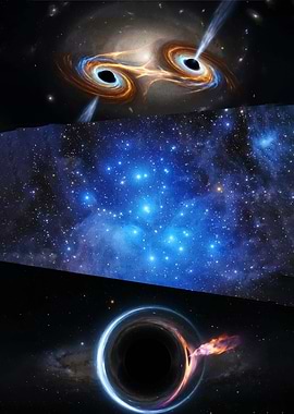 Cosmic Phenomena: Black Holes and Star Clusters