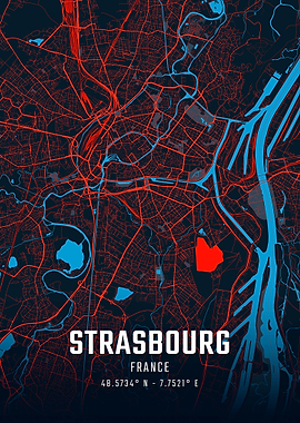 Strasbourg City Map