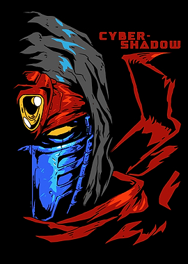 Cyber Shadow Robot Portrait