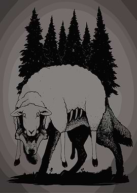 Wolf in Sheep's Clothing Forest inscryption