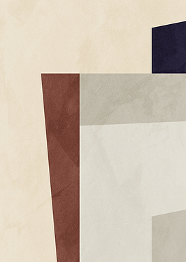 Abstract Geometric Shapes with Textured Background