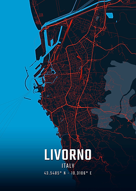 Livorno City Map