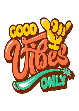 Good Vibes Only Text Art