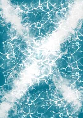 Abstract Water Surface with Light Reflections
