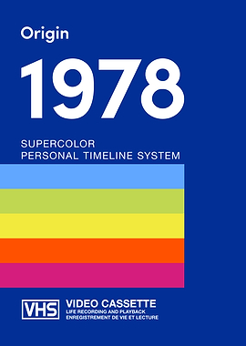 Origin 1978: VHS Video Cassette, Retrowave 1970s vibe