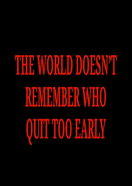 Motivational Quote Text Art