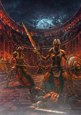Warrior Women in Ancient Arena