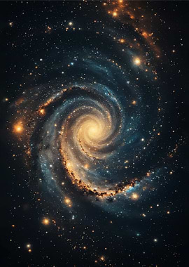 Swirling Spiral Galaxy