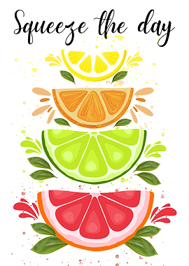 Squeeze the Day Citrus Art