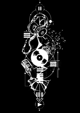 Geometric Music Collage