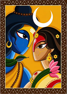 Lord Shiva and Goddess Parvati