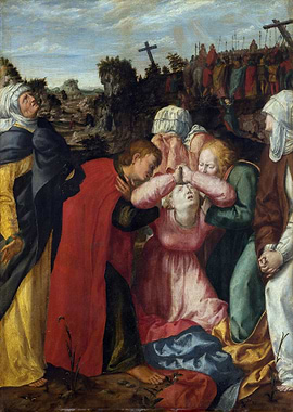 The Virgin Mary and Mourners at the Crucifixion