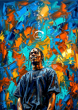 Travis Scott Cactus Jack Painting