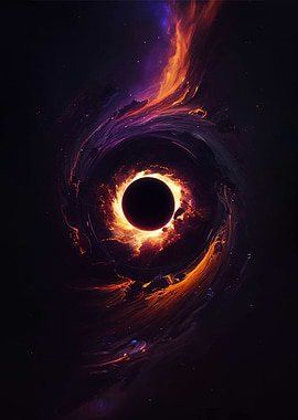 Cosmic Black Hole with Nebula