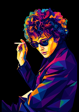 Bob Dylan Pop Art Portrait