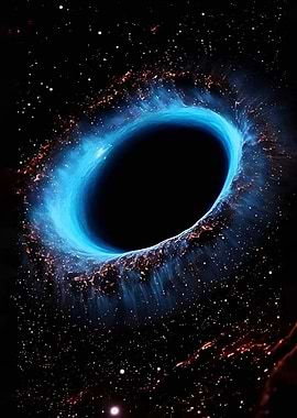 Cosmic Black Hole with Nebula